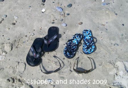 Our slippers and shades and our memories of Puerto Galera
