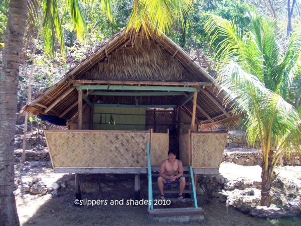 The typical nipa hut in the island