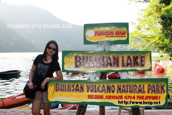 Yours truly and our exciting visit to Bulusan Lake