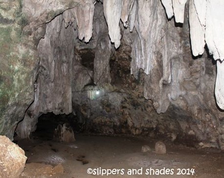 One of the passageways inside the cave