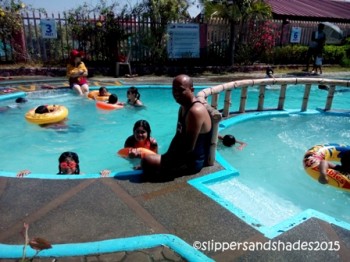 the Kiddie Pool with Froi the acting life guard... hahaha