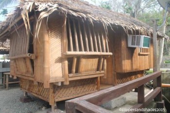 nipa hut with its provincial feel
