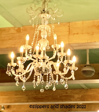 The elegant chandelier