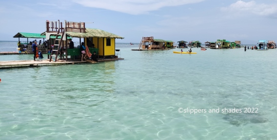 There are many floating cottages dock on Little Boracay because this has the best spot for swimming and all other activities